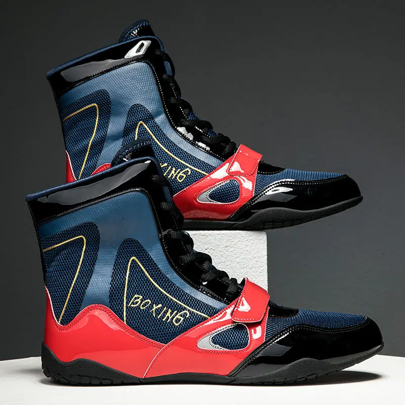 Men's and Women's Free Fighting Boxing Shoes Professional Wear-resistant Sports Shoes Light and Comfortable Wrestling Shoe