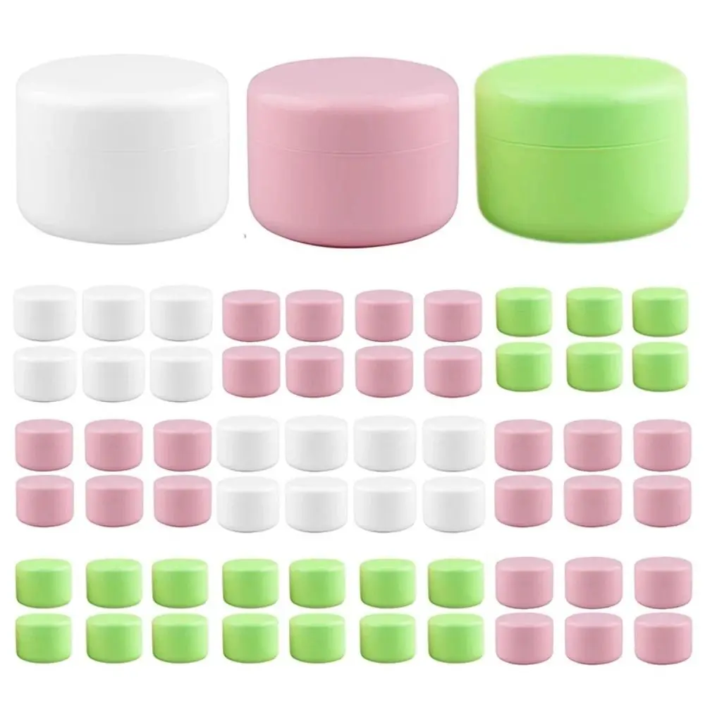 2pcs New Plastic Makeup Jar Colorful 20g 30g Empty Container Refillable Face Cream Jar Travel