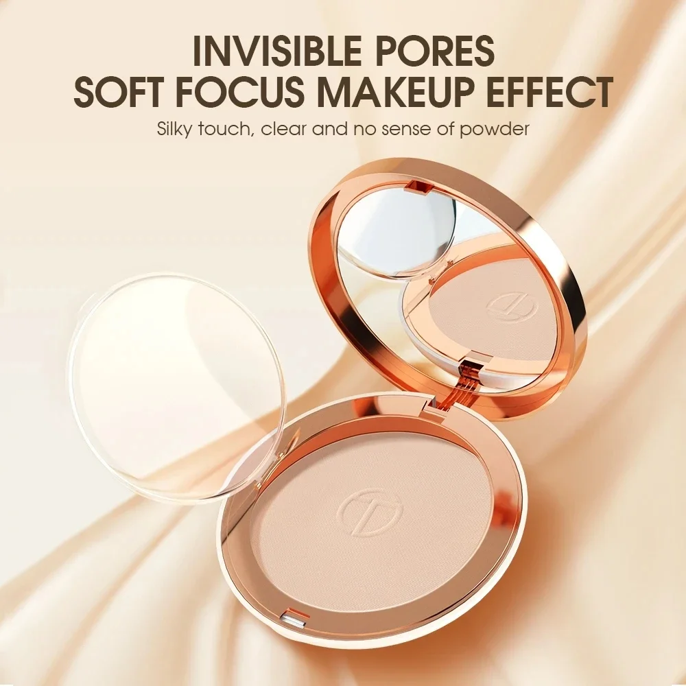 Oil-Control Face Pressed Powder Silk Smooth Makeup Setting Powder Waterproof Concealer Long Lasting Soft Face pressed powder foundation setting powder concealer powder compact powder face powder