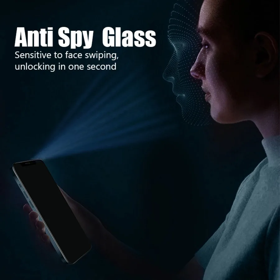 2PCS Privacy Tempered Glass For iPhone 14 Pro Max 12 13 Mini 15 11 Pro Max Screen Protector For iPhone 8 7Plus XS Max XR X Glass — view 6