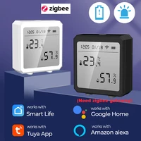 ONENUO Tuya Zigbee Temperature and Humidity Sensor with LCD Screen Digital Display Wireless Thermometer Work with Alexa Google - Image 2