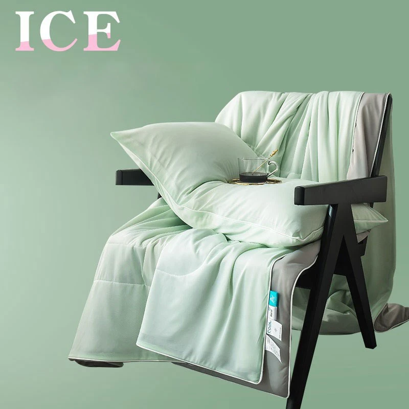 

PEIDUO Class A Summer Quilt Smooth Soft Air Conditioning Machine Washable Double Student Bedding Cold Feeling Black Technology