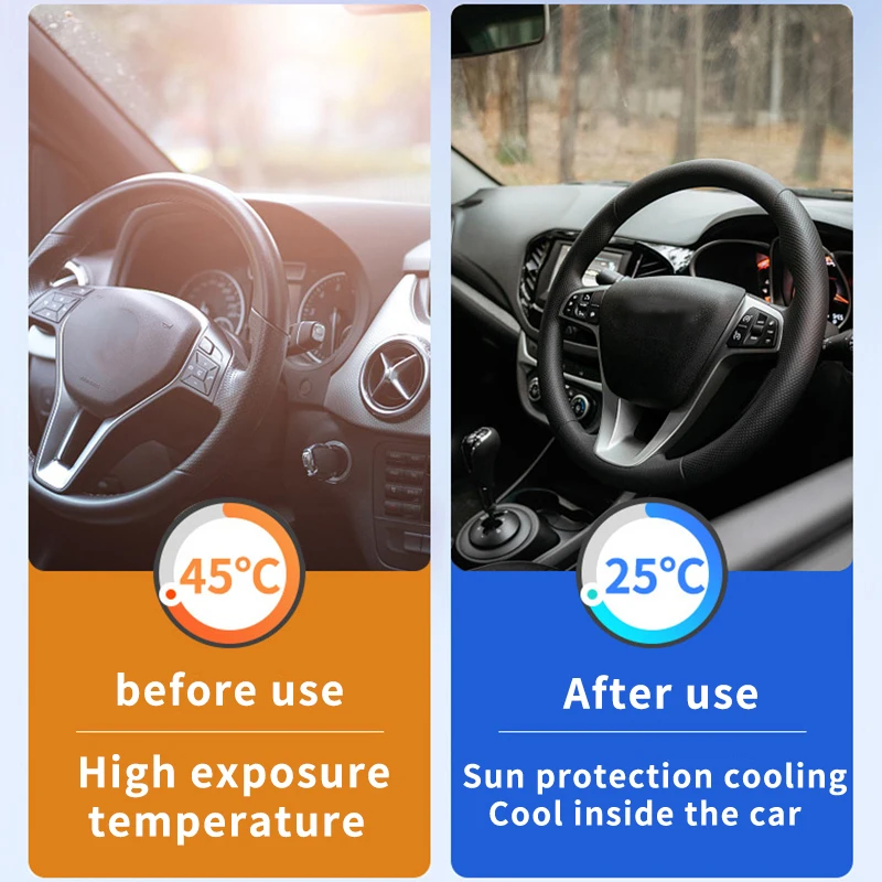 Car Sun Visor car sunshade windshield sunshade windshield sun shade For BMW X1 X2 X3 X4 X5 X6 X7 i4 2010~ Auto Front Windshield Sunshade Heat Insulation Summer Accessories