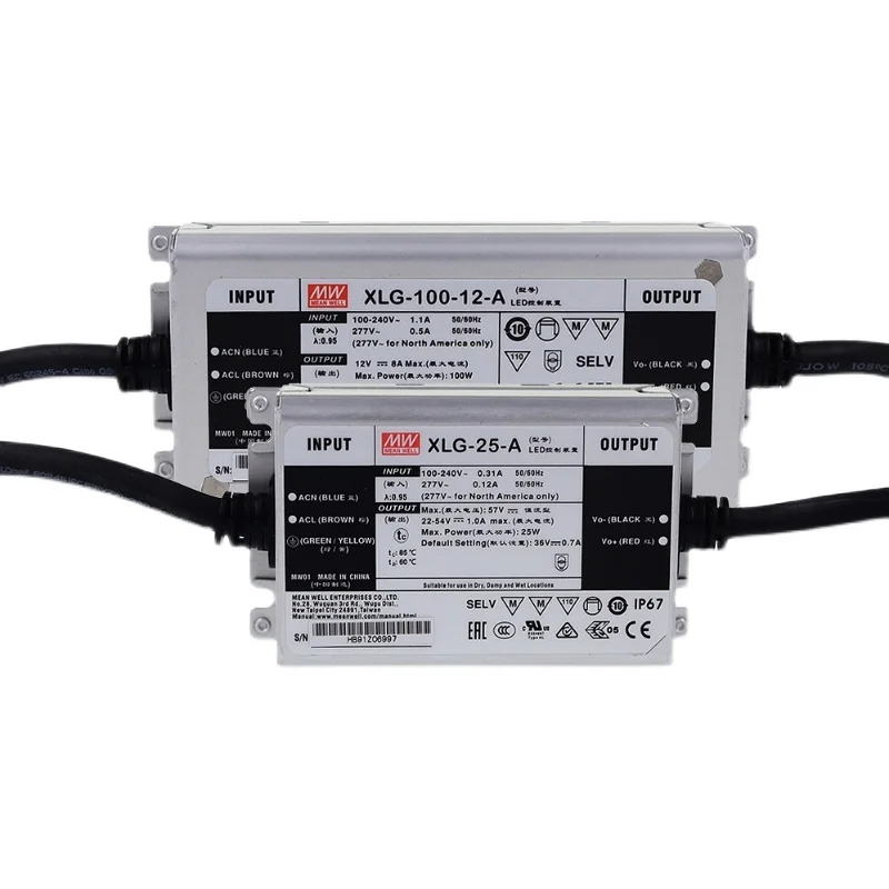 MEANWELL XLG-25 XLG-25-A XLG-25-AB, 정전력 LED 드라이버, 25W