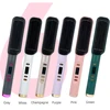 Hair Styling 3 in 1 Hot Comb for Straighten/Curl Hair Professional Hair Straightener and Curler Electric Fast Heating Comb 2