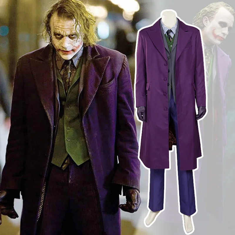 Joker Halloween Costume - Red Suit, Jacket, Pants, Shirt, Wig & Ma –  Just a Gift Shop