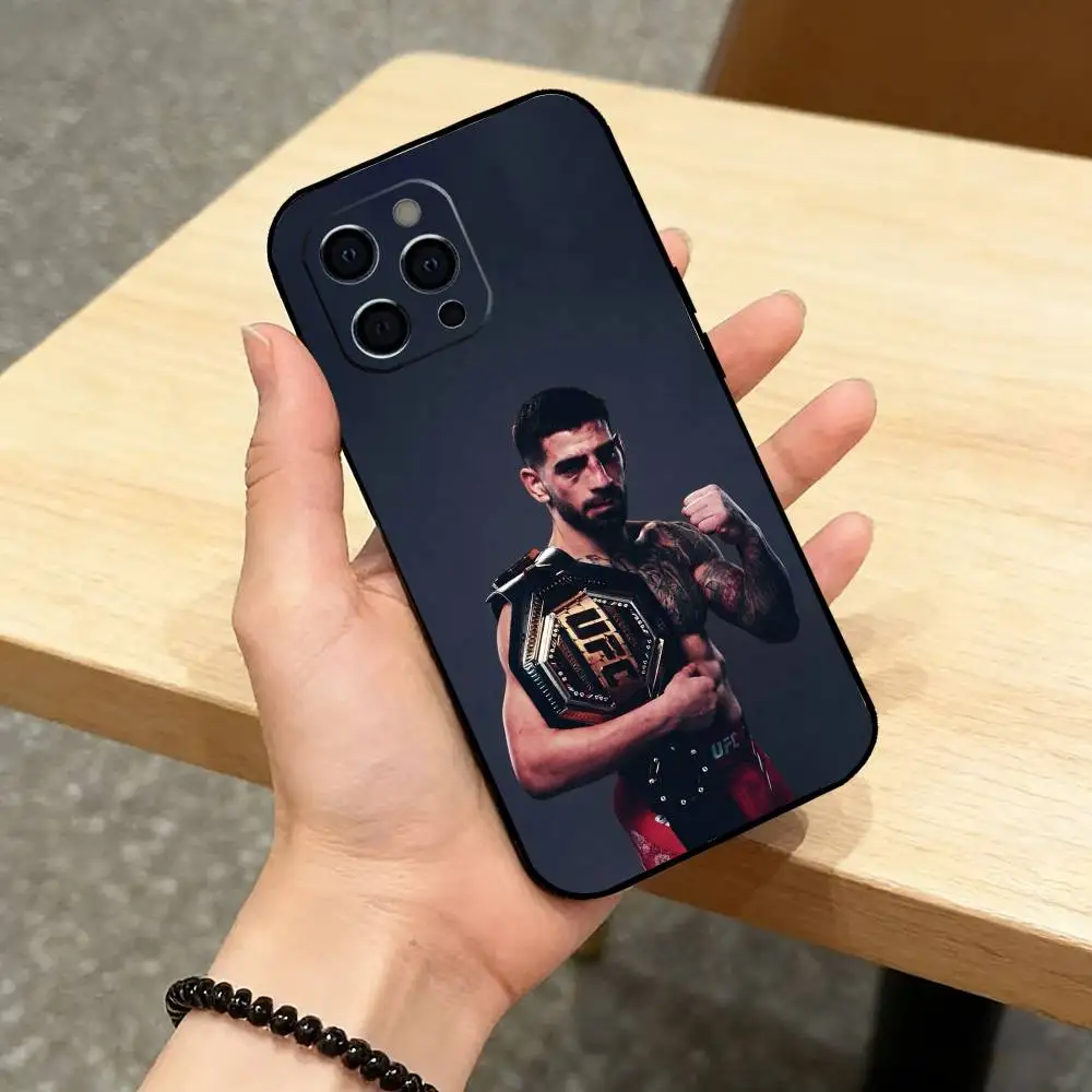 Black Soft Silicone Boxing Fighter Phone Case
