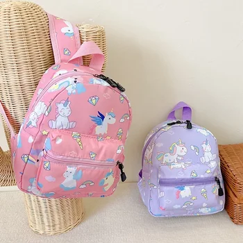Zaino per bambini Cartone animato Dinosauro Unicorno Modello Bambino Carino Zaino per asilo Borse per bambini impermeabili Zaini per ragazze dei ragazzi