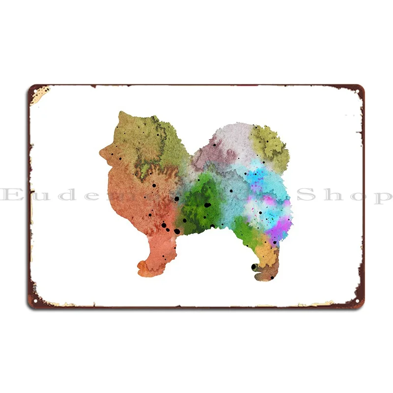 American Eskimo Dog Metal Platform Poster Club Home Kitchen Personalizzato Kitchen Tin Sign Poster