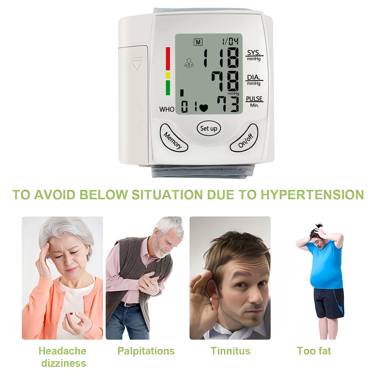 Battery Blood Pressure Machine Wrist Sphygmomanometer Digital Electronic Heart Rate BP Tensiometer Mini Portable blood pressure monitor,blood pressure meter