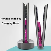 Wireless Hair Straightener Mini Flat Iron Usb Rechargeable Hair Straightening Curling Iron Styling Tools Cordless Hair Curler 1