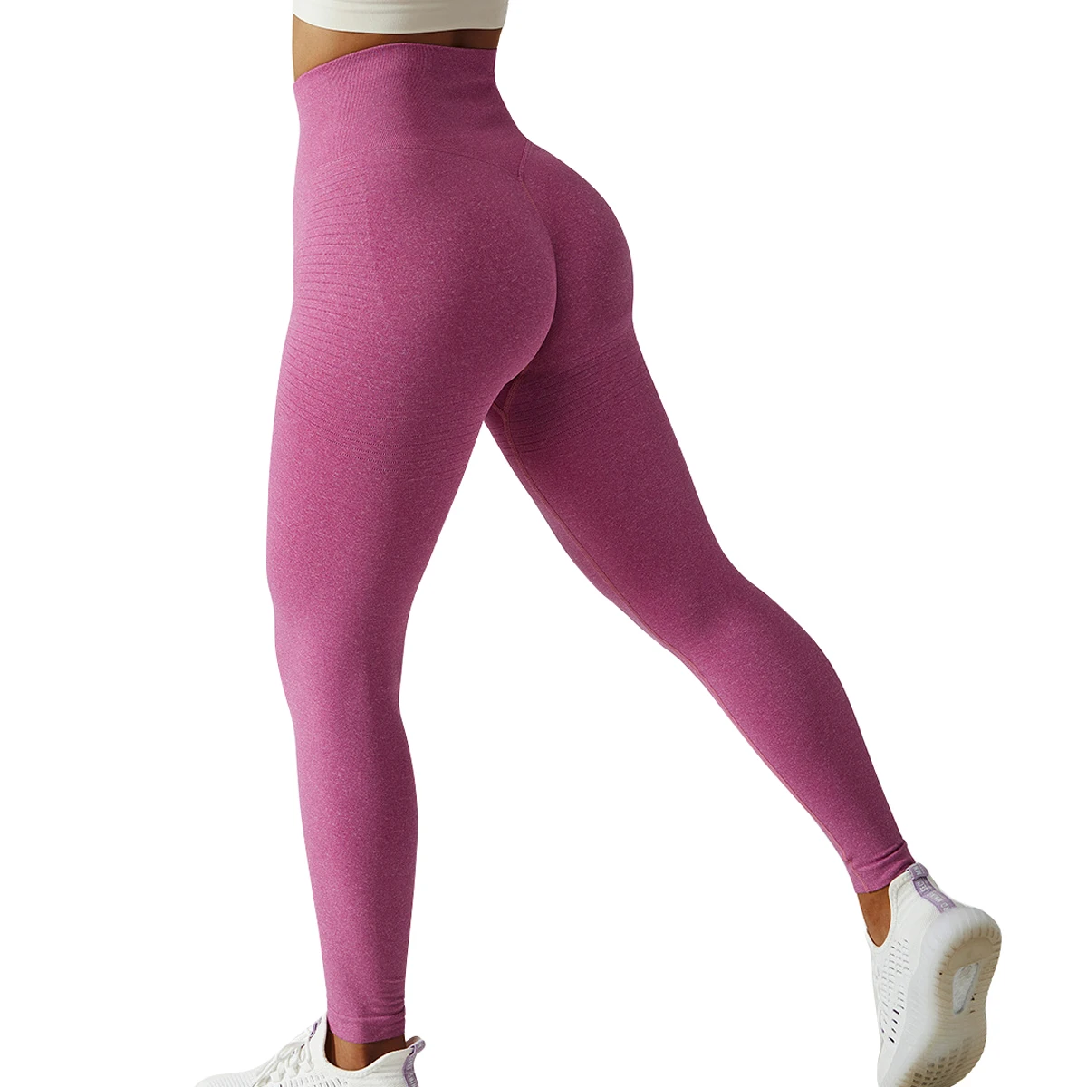 

Women Seamless 4 Way Stretch Tummy Control Scrunch Running Yoga Leggings Exercise Fitness Leggings Leggins Deportivo Mujer