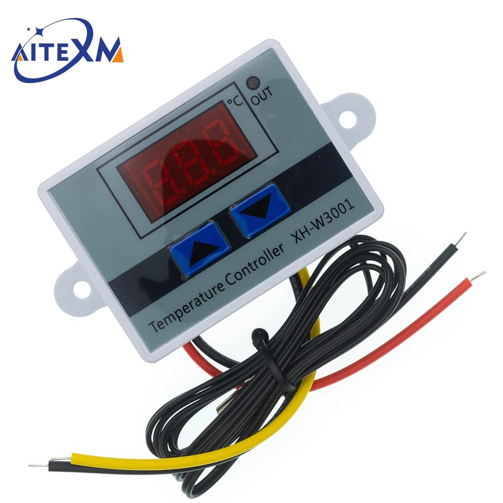 Digital LED Temperature Controller with NTC Sensor for Incubator Cooling and Heating