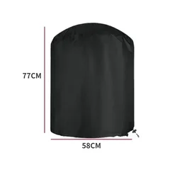 Enhanced Waterproof Heavy Duty Outdoor BBQ Grill Cover - Anti-Dust and Rain Protective, Round & Rectangle Barbecue Accessories (3XS-77x58CM1)