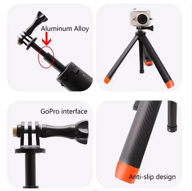 인스타360 X5/X4/X3/Ace/Ace Pro/Pro2/고프로/Dji 액션 5 4용 플로팅 핸드 그립 셀카봉 삼각대 방수 확장형 모노포드