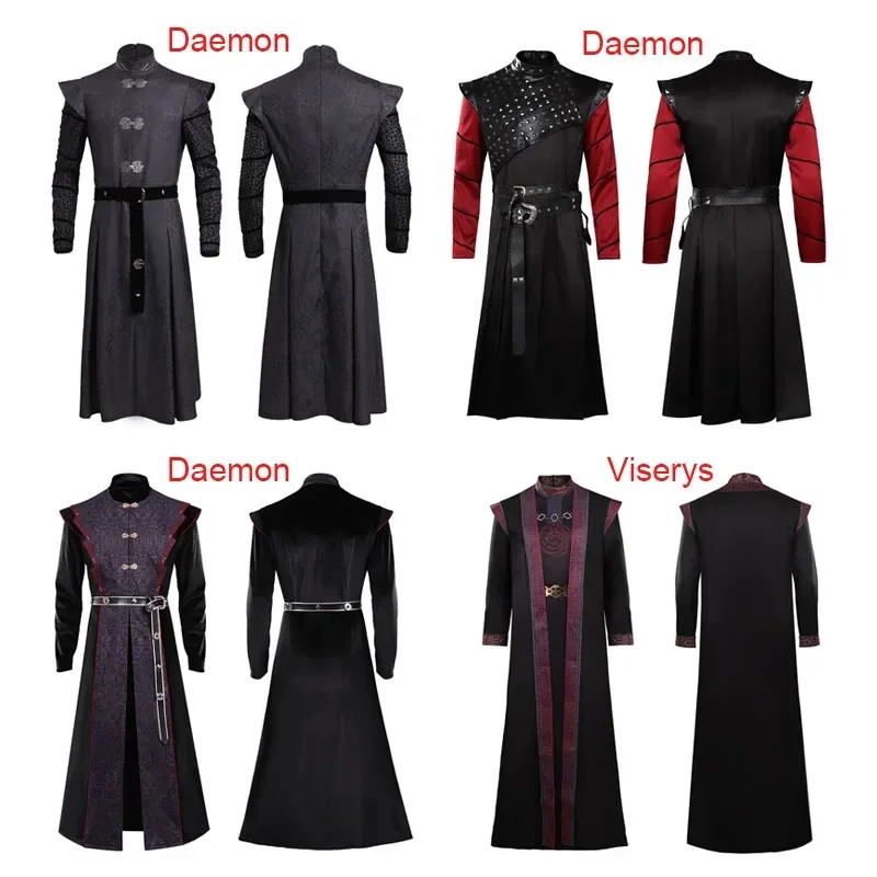 Dragon Prince Daemon Costume Cosplay Viserys Dress Outfit Halloween Carnival Suit For Adult Men Boys
