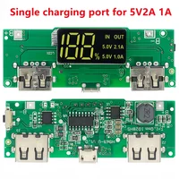 18650 Charging Board Dual USB 5V 2.4A Mobile Power Bank Module 18650 Lithium Battery Charger Board Circuit Protection 6