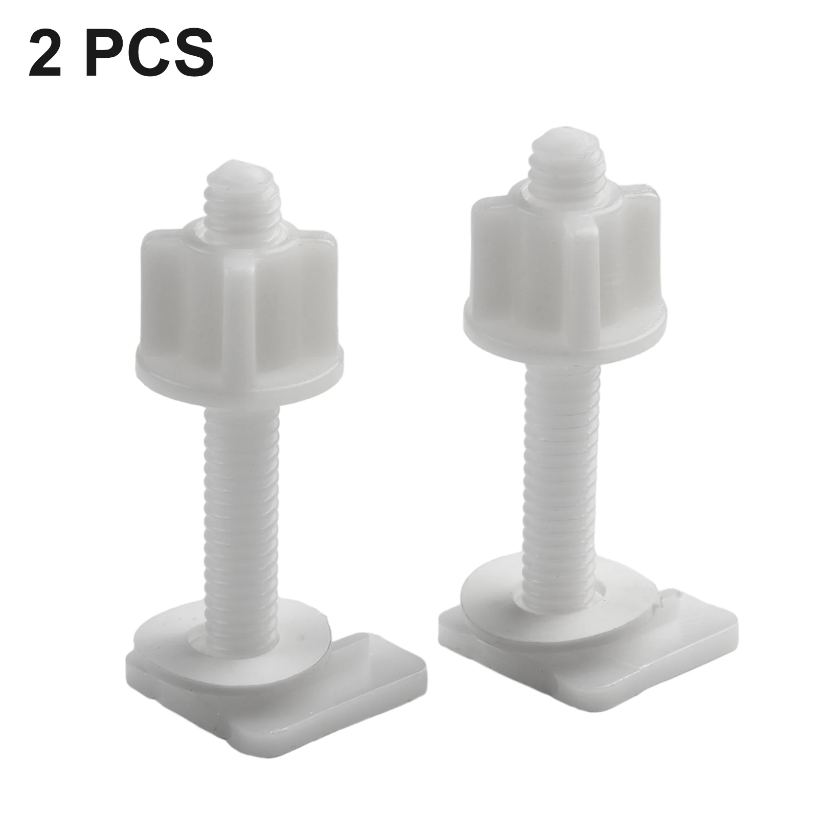 Plastic Toilet Lid Hinge Repair Bolts Fitting Screws Washers Kit 6 PCS Set Replace Fitting Kit Bathroom Repair Tool Parts