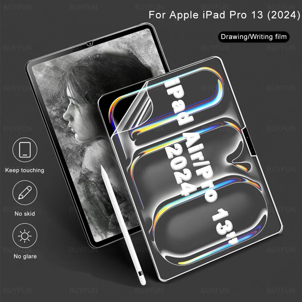 

2Pcs For iPad Pro 13 (2024) 7th Generation Like Paper Writing Film i Pad Air 13-inch A2926 A2903 Drawing Matte Screen Protector