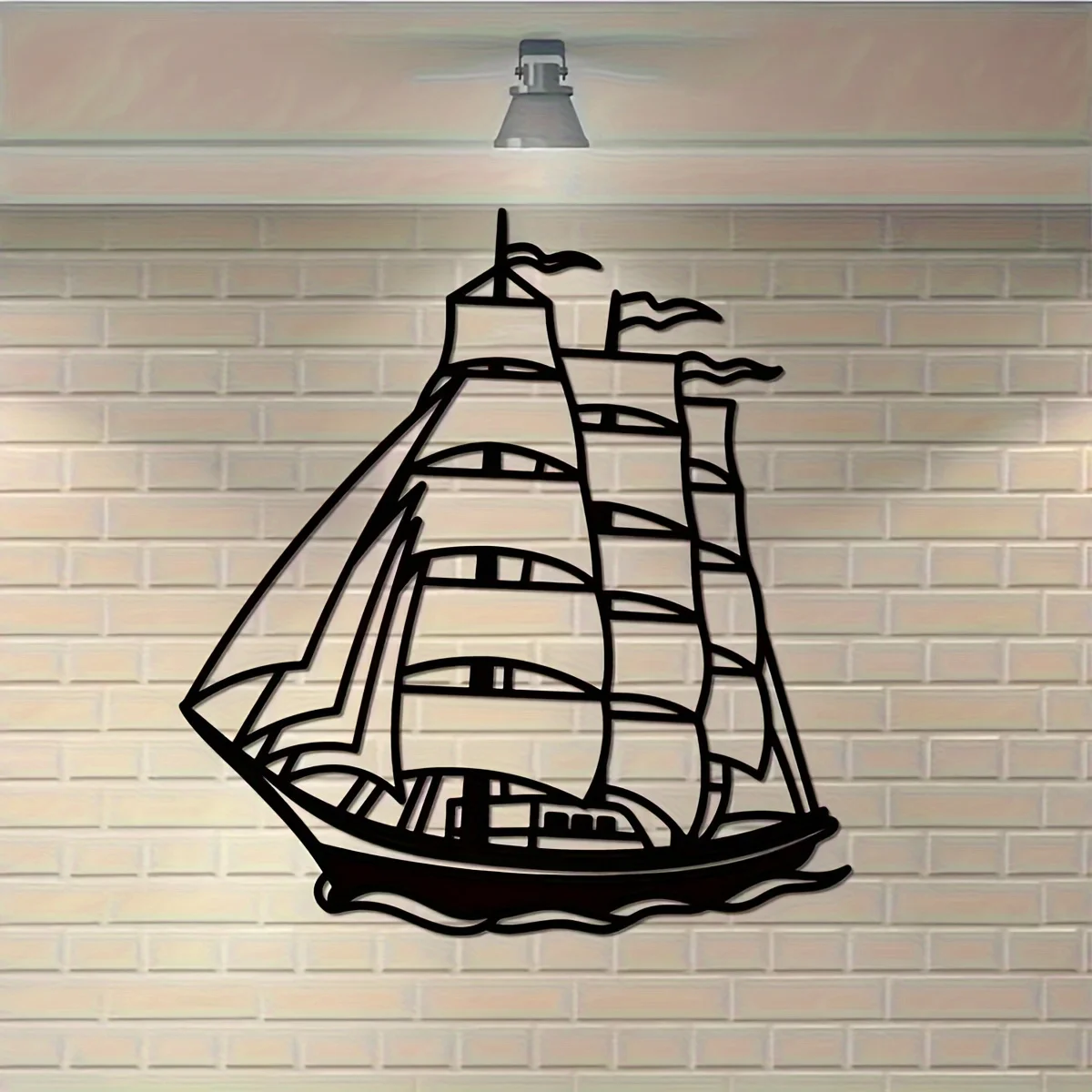 

Настенное украшение в стиле ретро с изображением парусника