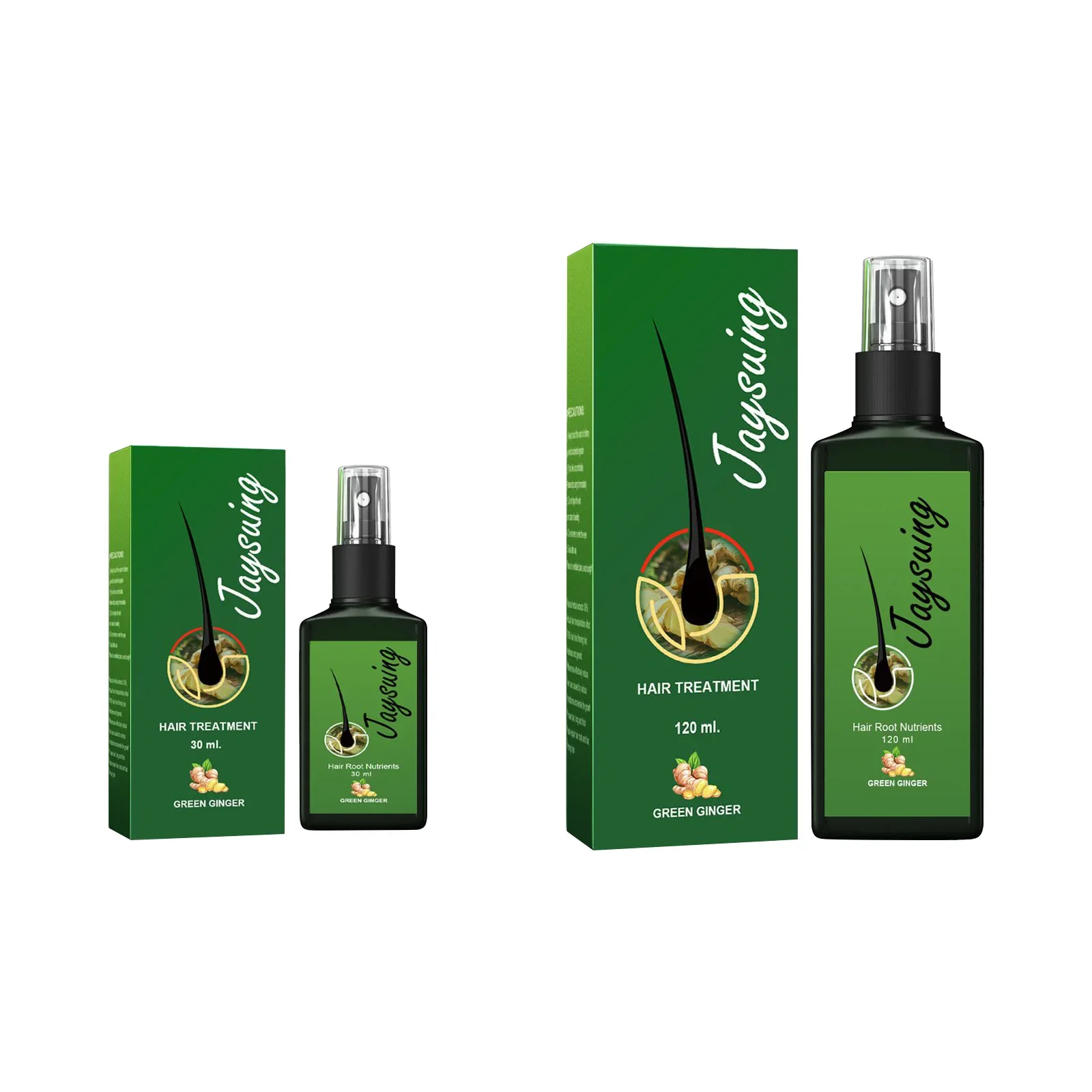 Spray per la crescita rapida dei capelli allo zenzero Ricrescita Nutrire le radici dei capelli Massaggio Trattamento danneggiato del cuoio capelluto Riparazione Rafforzamento del liquido per capelli densi - immagine 2