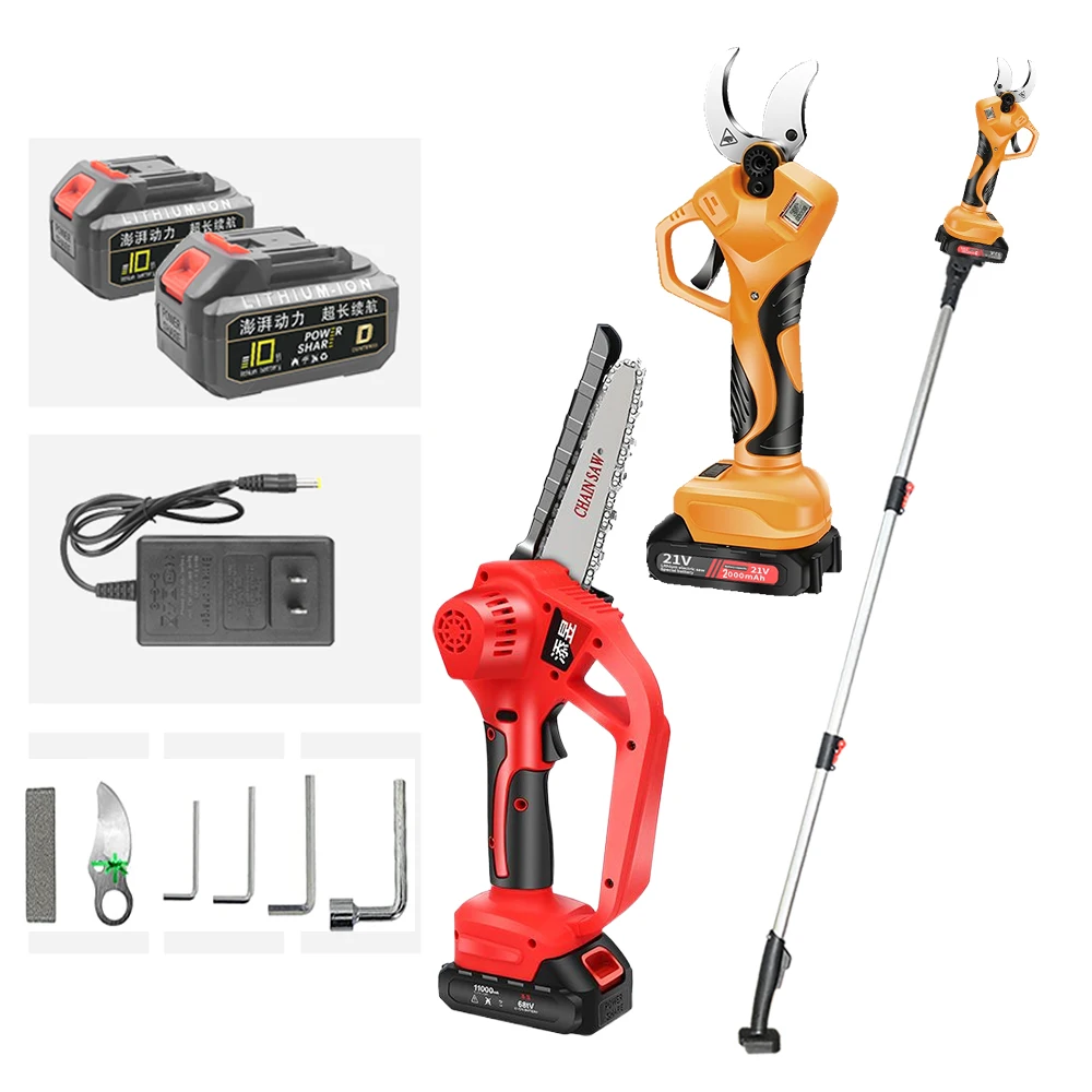 

Electric pruning shears cordless - with 78-inch foldable extension pole-cordless pruning tool 40mm (1.6 inch) cutting diameter s