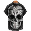 3d Skull Printed Dread Man Men's Shirts Short Sleeve Hawaiian Shirt Men Fashion Designer Shirt For Men 2022 Summer Shirts Man 6