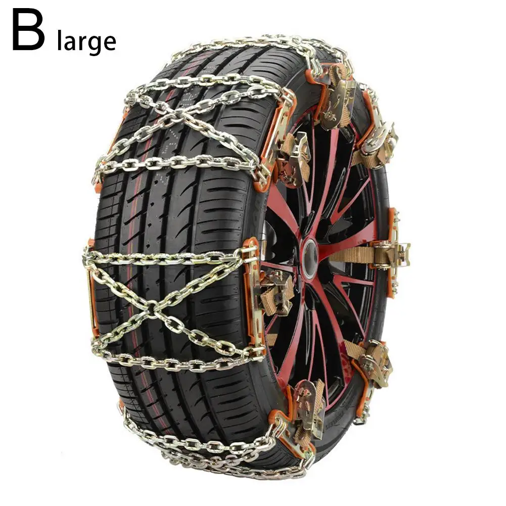1pcs Car Tire Anti-skid Chain Chain Sedan Suv Universal Off-road Vehicle No Need For Jack During Winter Driving Anti G8x3