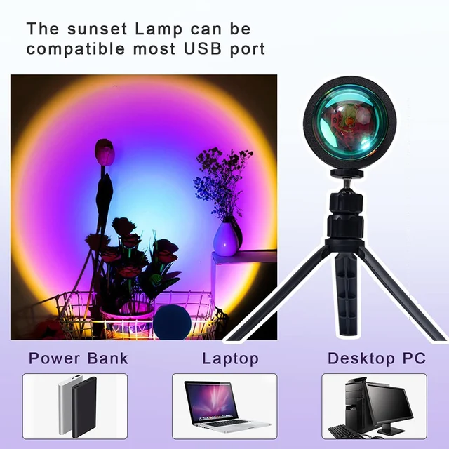 ARVOSTO Adjustable Photography Sunset Lamp Led