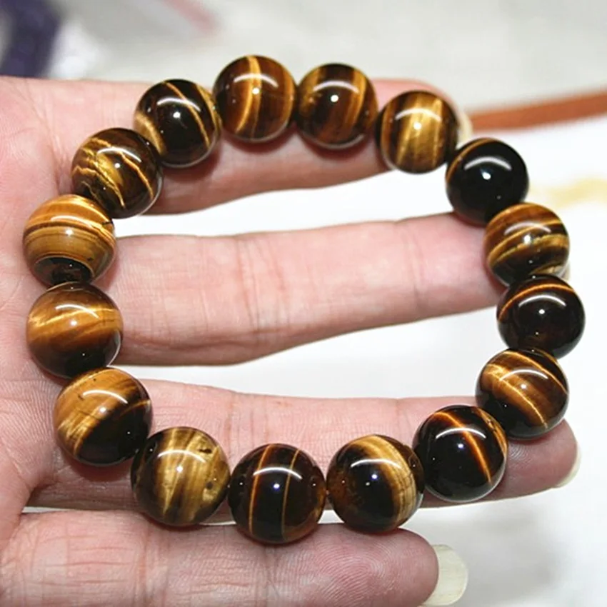 

10mm tiger eye Gemstone Spirituality mala men bracelet Durable Jewelry Lovers Formal Contemporary Beaded Chain Teens Minimalist