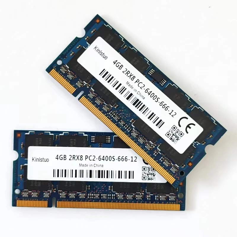 Memória Ddr2 do Portátil dos Ram 4gb 800mhz Ddr2 4gb 2rx8 Pc26400s-66612 Sodimm 1.8v do Caderno Memoria - Imagem 3