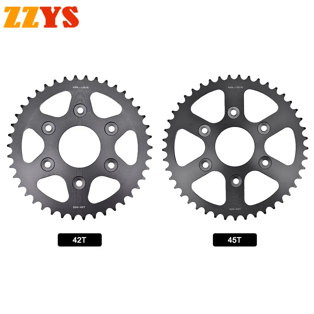 

520 42T 45T 42 45 Tooth 520-42T 520-45T Rear Sprocket Gear Wheel Cam For KTM 200 Duke ABS 2015-2019 17 2018 2020 RC200 RC 200 RC