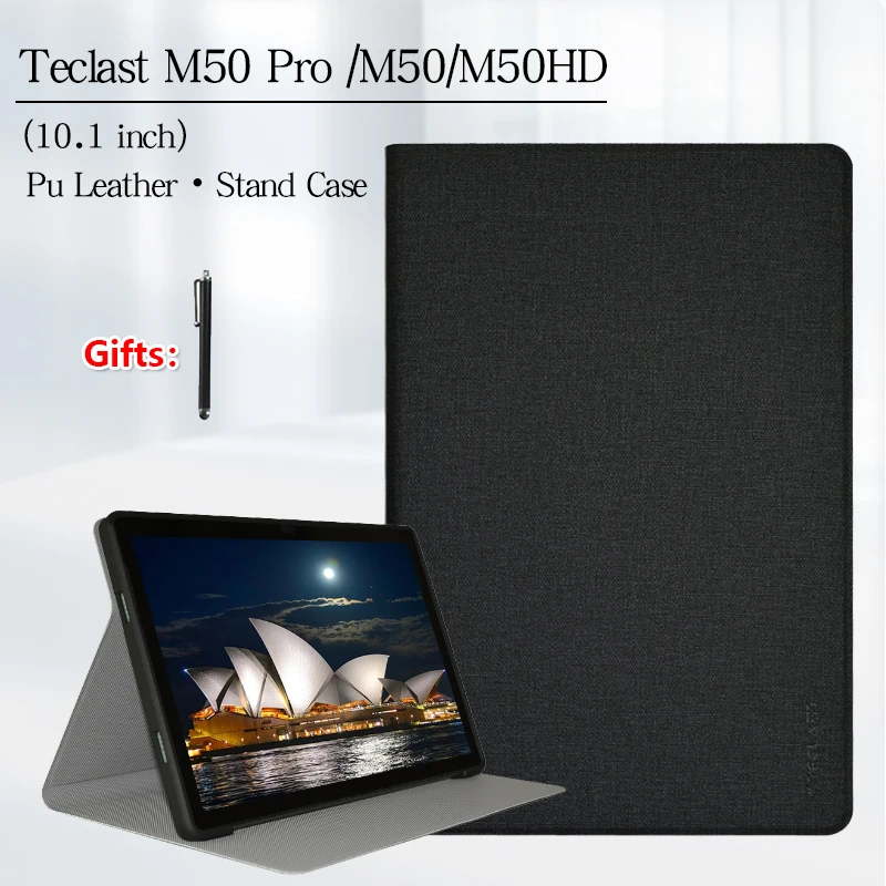 Capa Protetora de Couro pu para Teclast M50 Pro 10.1 Polegada Tablet pc e Caneta Stylus