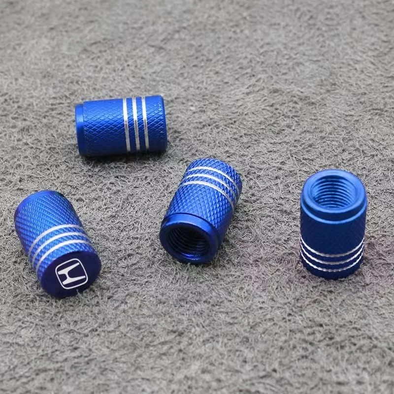 Wheel Valve Caps 4pcs Car Tire Stem Case Covers For Honda Civic Accord Crider City XRV CRV HRV Inspire Fit Odyssey Envix
