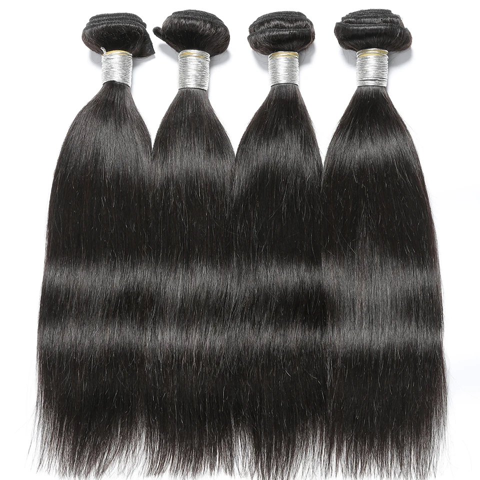 Bone Straight Human Hair Bundles 32 34 36 38 40Inch 1/3/4 Pcs Deals Sale For Women Brazilian Natural Color Remy Hair Extention