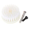 60mm White Soft Drill Powered Brush Head For Cleaning Car Carpet Bath Cleaning Of Fabric Sofa Carpet Leather Interior 5