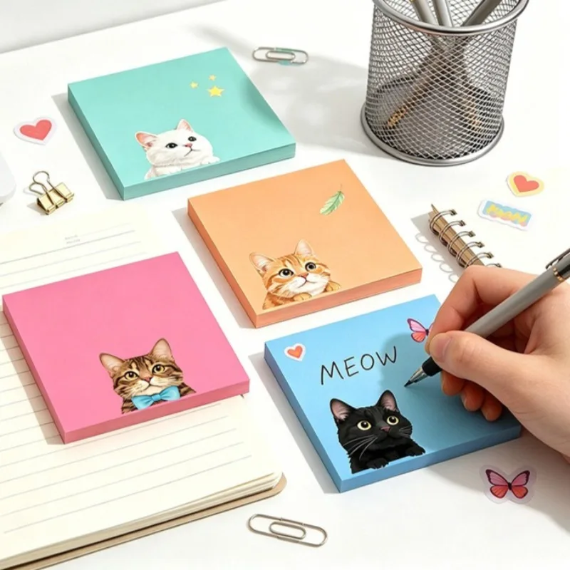 50 foglietti adesivi a forma di macaron, motivi casuali, alto valore estetico, adatti per decorare libri degli studenti e appunti d'ufficio - immagine 2