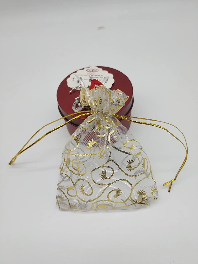 Sacchetti Regalo In Organza - 50 Pezzi, 7x9 Cm O 13x18 Cm, Bianchi, Per Bomboniere E Gioielli