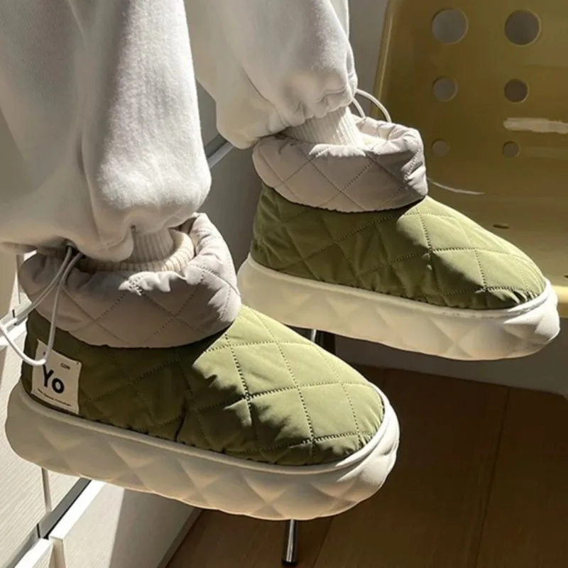 

Ботильоны на толстой нескользящей подошве, с хлопковой подкладкой