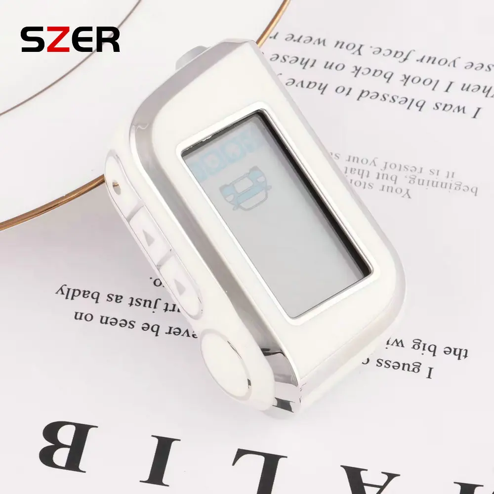 TPU Car Key Case Shell Fob For Starline A91 A61 B9 B91 B6 B61 V7 Russian Two Way Version LCD 2 Way Alarm Keychain Cover key case cover key case car key shell flip key fob shell