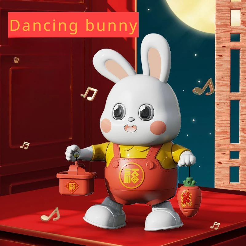 

Dancing rabbit toy Tiktok online celebrity multi-function electric bunny baby head training