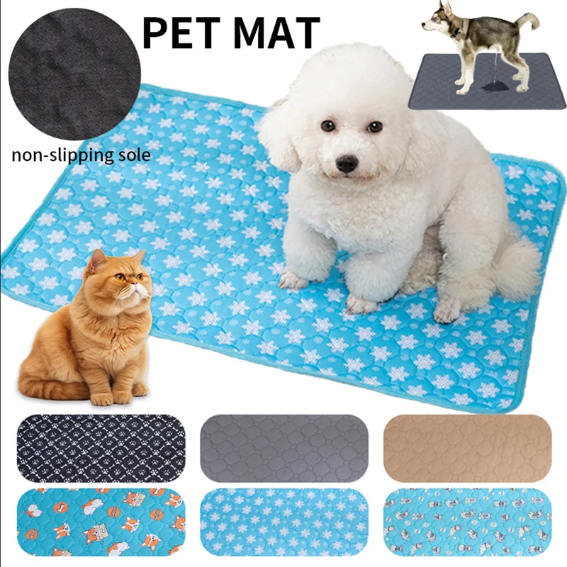 Dog Pee Pad Blanket Reusable Absorbent Diaper Washable Puppy Training Pad Pet Bed Urine Mat for Pet Car Seat Cover dog pee pad dog training pad
