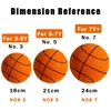 Silent basketball Size 7 Squeezable Mute Bouncing Basketball Indoor Silent Ball Foam Basketball 24cm Bounce Football Sports Toys 6