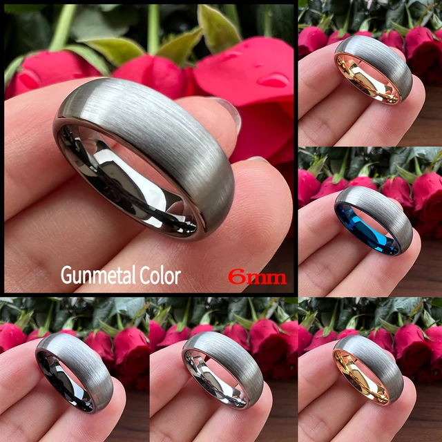 Anello Tungsteno Nero 8mm Uomo/Donna - Fidanzamento O Quotidiano, Taglia 14.5-29.5, Finitura Opaca - Foto 10