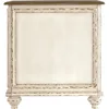 Realyn Chairside End Table, White/Brown Wood 5