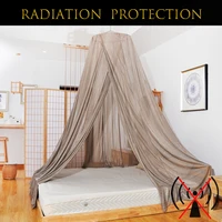 EMF Protection Mosquito Net Radiation Reducing Anti-mosquito Netting Dome Bed Canopy with Silver Fiber Mesh 1