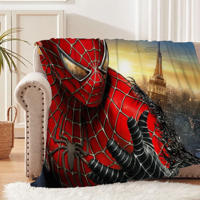 

Cartoon Technology Spider Patterns Blanket Children's Flannel Blanket Cosy Lazy Couch Cover Blanket Super Soft Sheet Mattresses