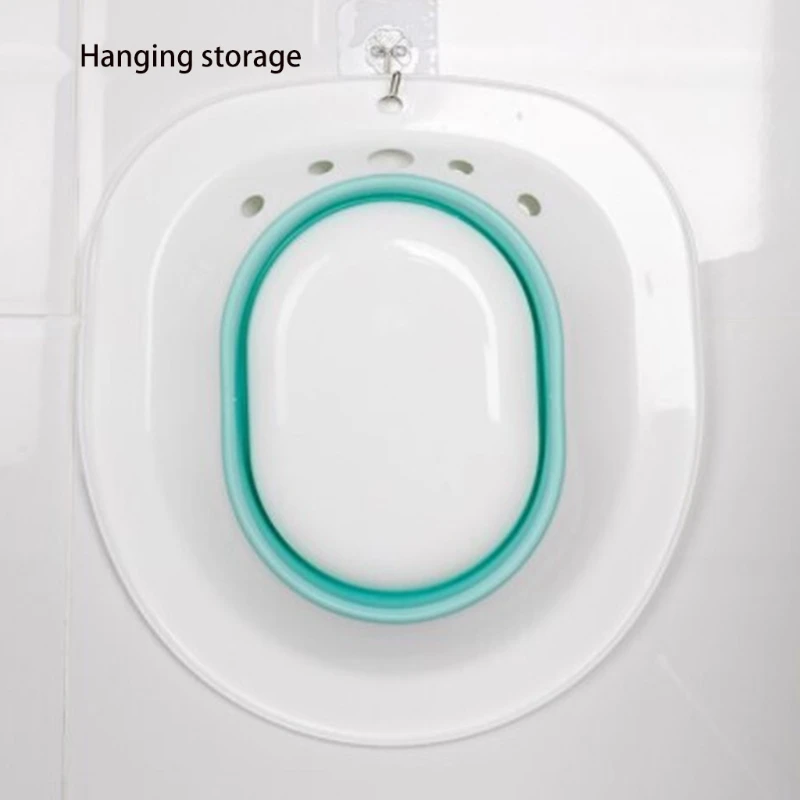 Folding Toilet Sitz Bath Bidet Flusher Special Wash Basin Hip Cleaning Soaking Bathtub for Pregnant Women Hemorrhoid Patient