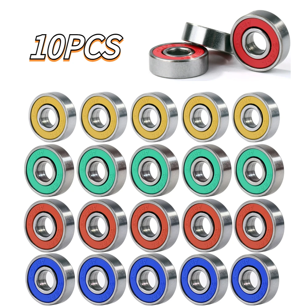 10pcs Ball Bearings Deep Groove 608rs ABEC9 Inline Roller Skate