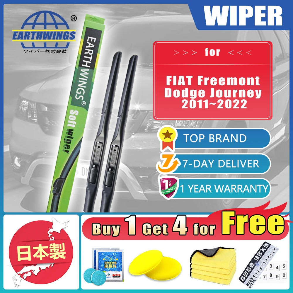 For FIAT Freemont Dodge Journey 20112022 Front Wiper Blades Brushes